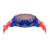 Buy Shop Versace Icon Active Chronograph Quartz Blue Dial Orange Rubber Strap Watch For Men - VEZ700922 USA Online