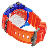 Buy Shop Versace Icon Active Chronograph Quartz Blue Dial Orange Rubber Strap Watch For Men - VEZ700922 USA Online