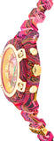Buy Shop Versace Icon Active Chronograph Quartz Gold Dial Red Leather Strap Watch For Men - VEZ701222 USA Online