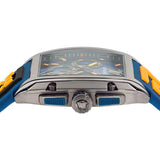 Buy Shop Versace Iconic Dominus Chronograph Blue Dial Blue Rubber Strap Watch For Men - VE6H00323 USA Online