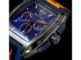 Buy Shop Versace Iconic Dominus Chronograph Blue Dial Blue Rubber Strap Watch For Men - VE6H00323 USA Online