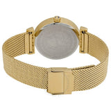 Buy Shop Versace Meander Black Dial Gold Mesh Bracelet Watch for Women - VELW00720 USA Online