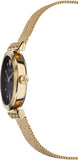 Buy Shop Versace Meander Black Dial Gold Mesh Bracelet Watch for Women - VELW00720 USA Online