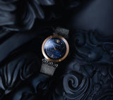 Buy Shop Versace Meander Blue Dial Silver Mesh Bracelet Watch for Women - VELW00520 USA Online