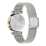 Buy Shop Versace Meander Blue Dial Silver Mesh Bracelet Watch for Women - VELW00520 USA Online