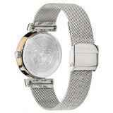 Buy Shop Versace Meander Blue Dial Silver Mesh Bracelet Watch for Women - VELW00520 USA Online