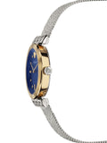 Buy Shop Versace Meander Blue Dial Silver Mesh Bracelet Watch for Women - VELW00520 USA Online