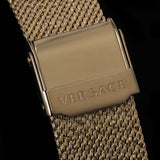 Buy Shop Versace Meander Greca White Dial Gold Mesh Bracelet Watch for Women - VELW00820 USA Online