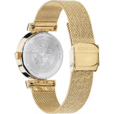 Buy Shop Versace Meander Greca White Dial Gold Mesh Bracelet Watch for Women - VELW00820 USA Online
