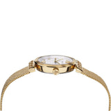 Buy Shop Versace Meander Greca White Dial Gold Mesh Bracelet Watch for Women - VELW00820 USA Online