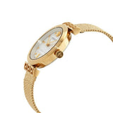 Buy Shop Versace Meander Greca White Dial Gold Mesh Bracelet Watch for Women - VELW00820 USA Online