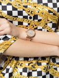 Buy Shop Versace Meander White Dial Rose Gold Mesh Bracelet Watch for Women - VELW00620 USA Online