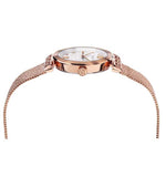Buy Shop Versace Meander White Dial Rose Gold Mesh Bracelet Watch for Women - VELW00620 USA Online