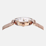 Buy Shop Versace Meander White Dial Rose Gold Mesh Bracelet Watch for Women - VELW00620 USA Online