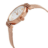 Buy Shop Versace Meander White Dial Rose Gold Mesh Bracelet Watch for Women - VELW00620 USA Online