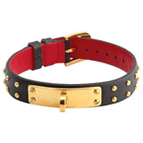 Buy Shop Versace Medusa Lock Icon Gold Dial Red Leather Strap Watch for Women - VEDW00119 USA Online