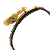 Buy Shop Versace Medusa Lock Icon Gold Dial Red Leather Strap Watch for Women - VEDW00119 USA Online