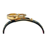 Buy Shop Versace Medusa Lock Icon Gold Dial Red Leather Strap Watch for Women - VEDW00119 USA Online