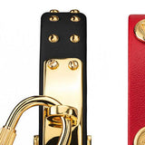 Buy Shop Versace Medusa Lock Icon Gold Dial Red Leather Strap Watch for Women - VEDW00119 USA Online