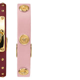 Buy Shop Versace Medusa Lock Icon Gold Dial Red Leather Strap Watch for Women - VEDW00319 USA Online