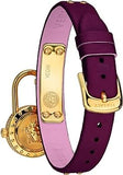 Buy Shop Versace Medusa Lock Icon Gold Dial Red Leather Strap Watch for Women - VEDW00319 USA Online
