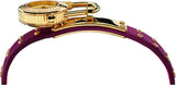 Buy Shop Versace Medusa Lock Icon Gold Dial Red Leather Strap Watch for Women - VEDW00319 USA Online