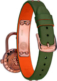 Buy Shop Versace Medusa Lock Icon Quartz Beige Dial Green Leather Strap Watch for Women - VEDW00519 USA Online