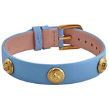 Buy Shop Versace Medusa Lock Icon Quartz Gold Dial Pink & Blue Leather Strap Watch For Women - VEDW00219 USA Online