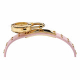 Buy Shop Versace Medusa Lock Icon Quartz Gold Dial Pink & Blue Leather Strap Watch For Women - VEDW00219 USA Online