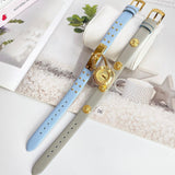 Buy Shop Versace Medusa Lock Icon Quartz White Dial Blue Leather Strap Watch for Women - VEDW00419 USA Online