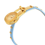 Buy Shop Versace Medusa Lock Icon Quartz White Dial Blue Leather Strap Watch for Women - VEDW00419 USA Online