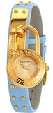 Buy Shop Versace Medusa Lock Icon Quartz White Dial Blue Leather Strap Watch for Women - VEDW00419 USA Online