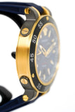 Buy Shop Versace V Extreme Chronograph Blue & Gold Tone Dial Blue Rubber Strap Watch for Men - VCN010017 USA Online