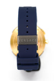 Buy Shop Versace V Extreme Chronograph Blue & Gold Tone Dial Blue Rubber Strap Watch for Men - VCN010017 USA Online