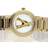 Buy Shop Versace Mini Virtus Quartz White Dial Gold Steel Strap Watch For Men - VET300221 USA Online