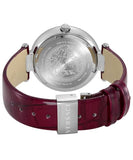 Buy Shop Versace Olympo Crystal Gleam White Dial Purple Leather Strap Watch for Women - VAN010016 USA Online