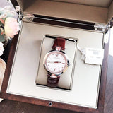 Buy Shop Versace Olympo Crystal Gleam White Dial Purple Leather Strap Watch for Women - VAN010016 USA Online