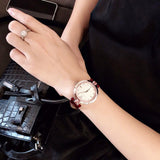 Buy Shop Versace Olympo Crystal Gleam White Dial Purple Leather Strap Watch for Women - VAN010016 USA Online