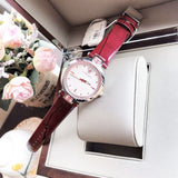Buy Shop Versace Olympo Crystal Gleam White Dial Purple Leather Strap Watch for Women - VAN010016 USA Online