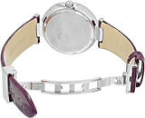 Buy Shop Versace Olympo Crystal Gleam White Dial Purple Leather Strap Watch for Women - VAN010016 USA Online