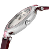 Buy Shop Versace Olympo Crystal Gleam White Dial Purple Leather Strap Watch for Women - VAN010016 USA Online