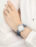 Buy Shop Versace Olympo Gleam White Dial Green Leather Strap Watch for Women - VAN020016 USA Online