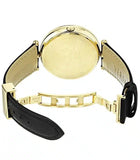 Buy Shop Versace Palazzo Empire Black Dial Black Leather Strap Watch for Women - VCO020017 USA Online