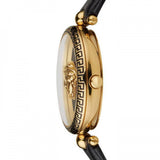 Buy Shop Versace Palazzo Empire Black Dial Black Leather Strap Watch for Women - VCO020017 USA Online