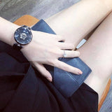 Buy Shop Versace Palazzo Empire Black Dial Black Leather Strap Watch for Women - VCO050017 USA Online