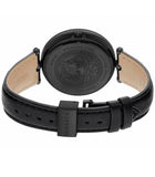 Buy Shop Versace Palazzo Empire Black Dial Black Leather Strap Watch for Women - VCO050017 USA Online