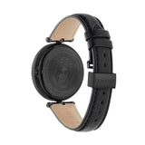 Buy Shop Versace Palazzo Empire Black Dial Black Leather Strap Watch for Women - VCO050017 USA Online