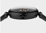 Buy Shop Versace Palazzo Empire Black Dial Black Leather Strap Watch for Women - VCO050017 USA Online