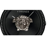 Buy Shop Versace Palazzo Empire Black Dial Black Leather Strap Watch for Women - VCO050017 USA Online