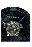 Buy Shop Versace Palazzo Empire Black Dial Black Leather Strap Watch for Women - VCO050017 USA Online
